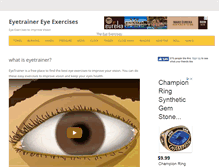 Tablet Screenshot of eyetrainer.org